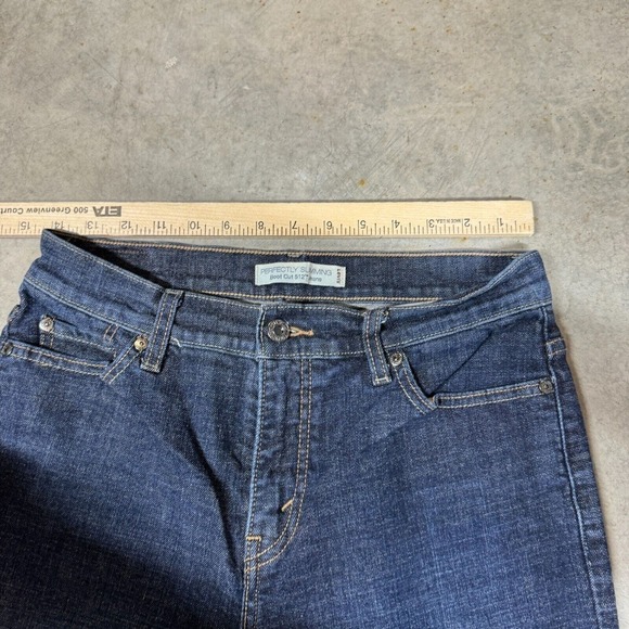 Levis 512 Bootcut Jeans 10 S Perfectly Slimming 28x28 Stretch Denim Mid Rise - Picture 9 of 11